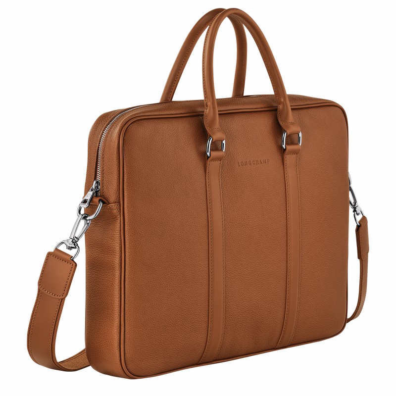 Longchamp Le FOULONNÉ S Mappe Dame Caramel Danmark | L2122021F72