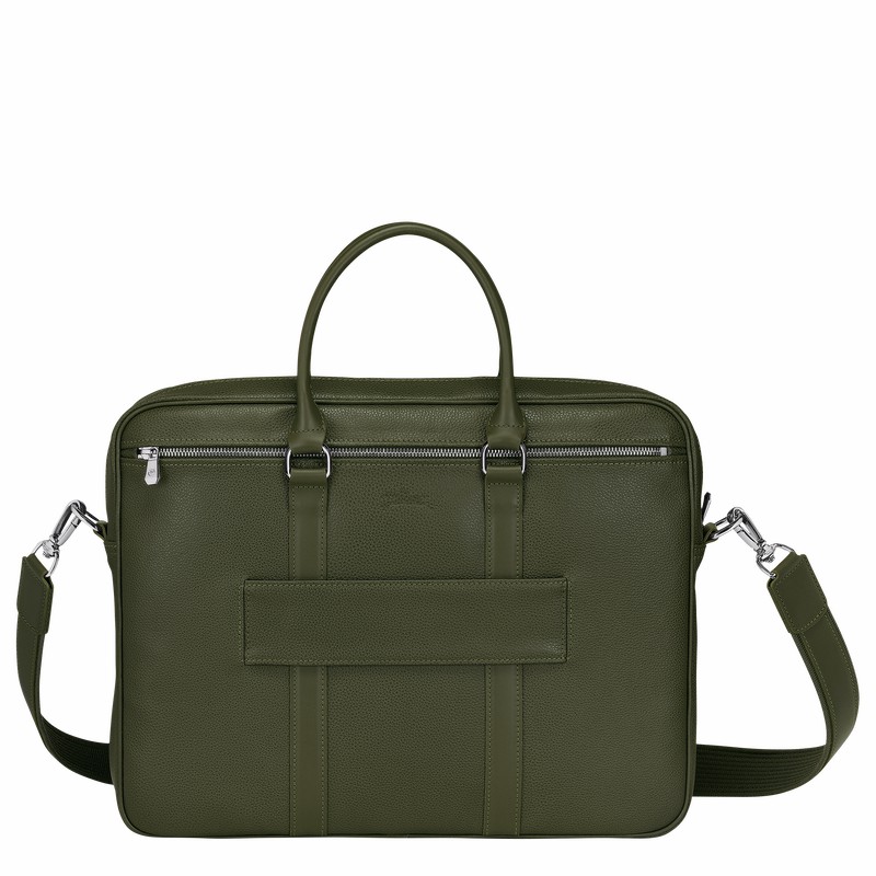 Longchamp Le FOULONNÉ S Mappe Dame Khaki Danmark | L2122021A23