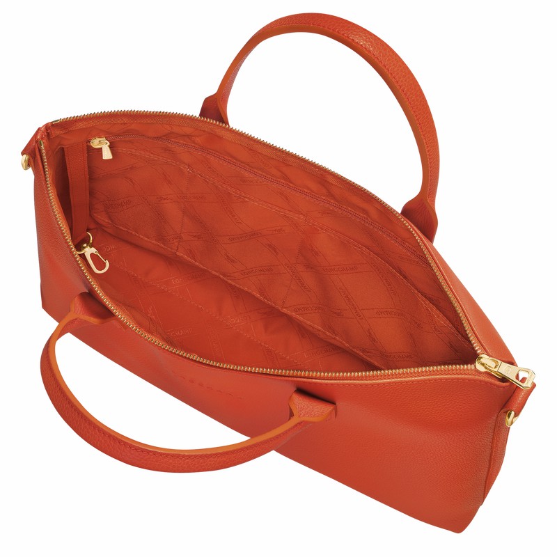 Longchamp Le FOULONNÉ S Mappe Dame Orange Danmark | 20032021685