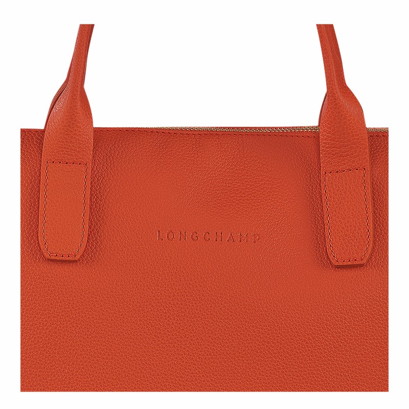 Longchamp Le FOULONNÉ S Mappe Dame Orange Danmark | 20032021685