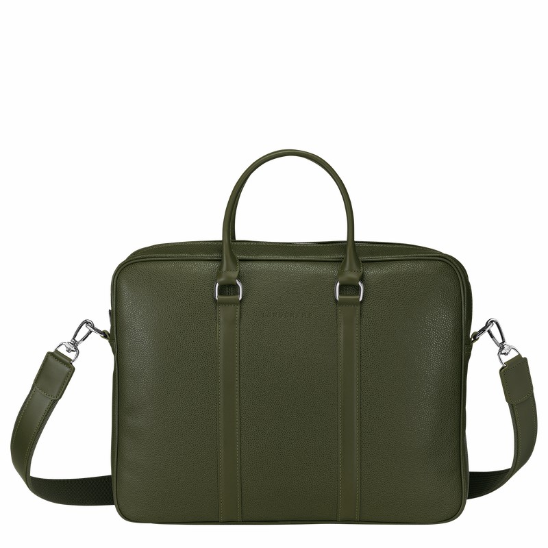 Longchamp Le FOULONNÉ S Mappe Herre Khaki Danmark | L2122021A23-