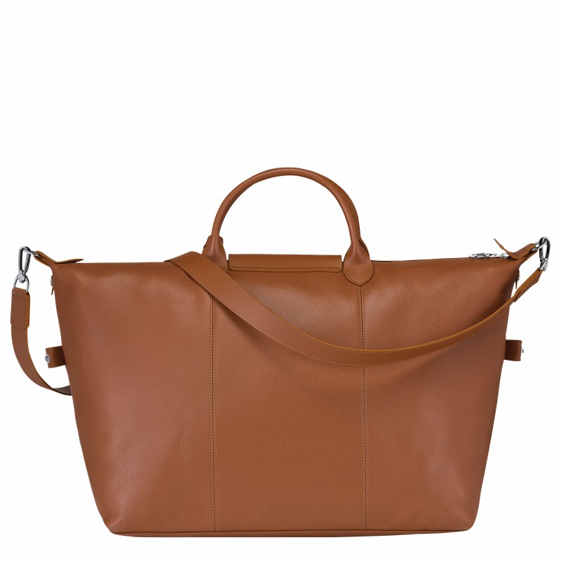 Longchamp Le FOULONNÉ S Rejsetasker Dame Caramel Danmark | L1624021F72