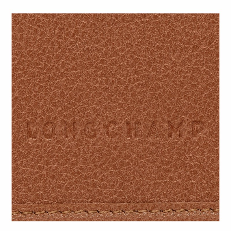 Longchamp Le FOULONNÉ XS Clutch Dame Caramel Danmark | 10133021121