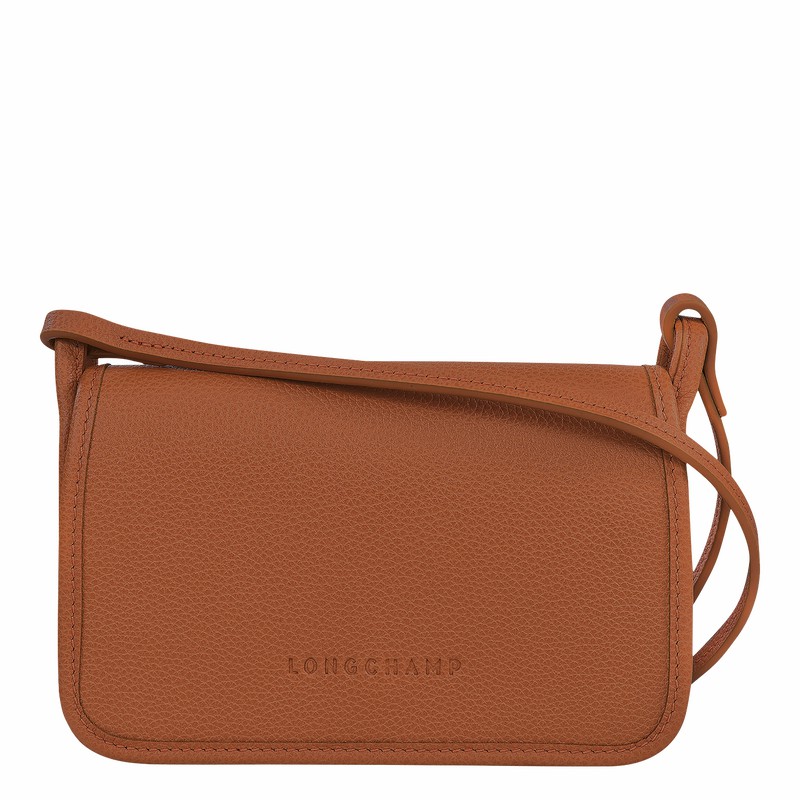 Longchamp Le FOULONNÉ XS Clutch Dame Caramel Danmark | 10133021121