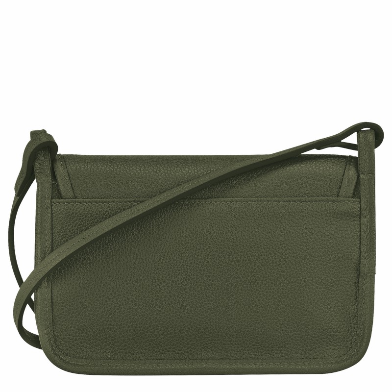 Longchamp Le FOULONNÉ XS Clutch Dame Khaki Danmark | 10133021892