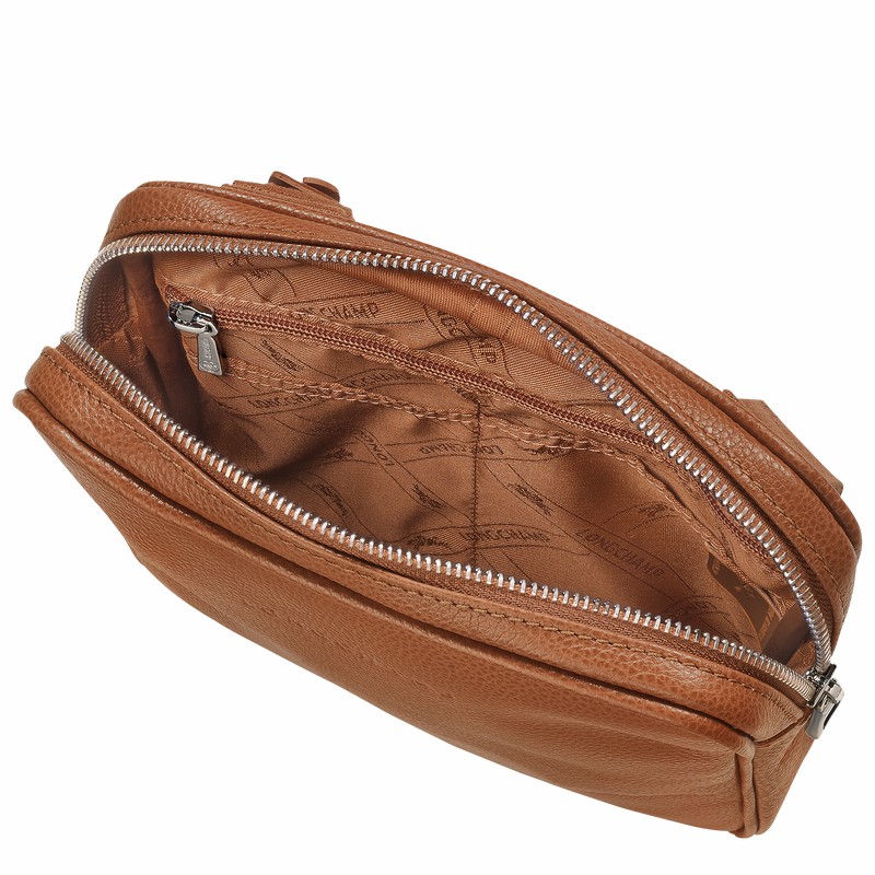 Longchamp Le FOULONNÉ XS Crossbody Taske Dame Caramel Danmark | L1712021F72