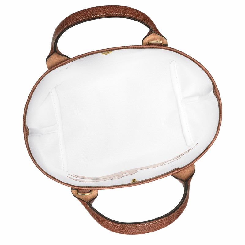 Longchamp Le Panier Pliage S Håndtaske Dame Brune Danmark | 10144HZB035