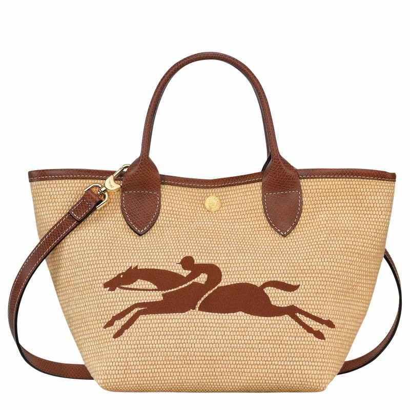 Longchamp Le Panier Pliage S Håndtaske Dame Brune Danmark | 10144HZB035