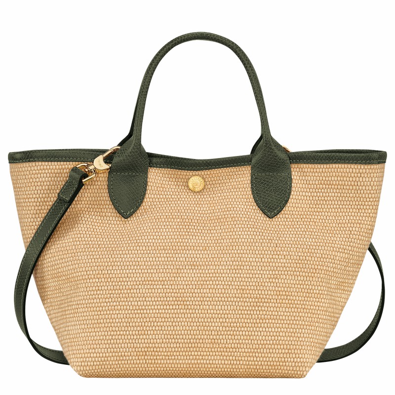 Longchamp Le Panier Pliage S Håndtaske Dame Khaki Danmark | 10144HZB292