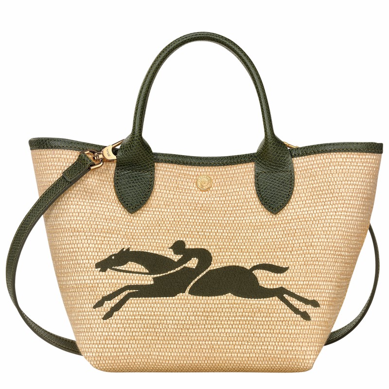 Longchamp Le Panier Pliage S Håndtaske Dame Khaki Danmark | 10144HZB292