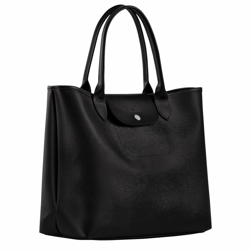 Longchamp Le Pliage City L Muleposer Dame Sort Danmark | 10182HYQ001