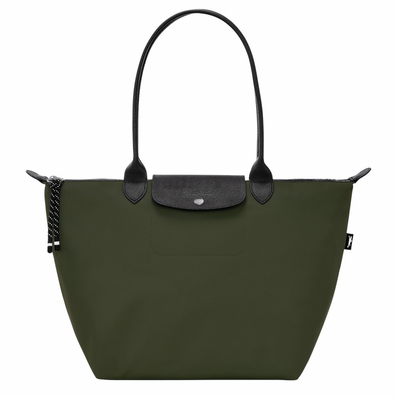 Longchamp Le Pliage Energy L Muleposer Dame Khaki Danmark | L1899HSR892