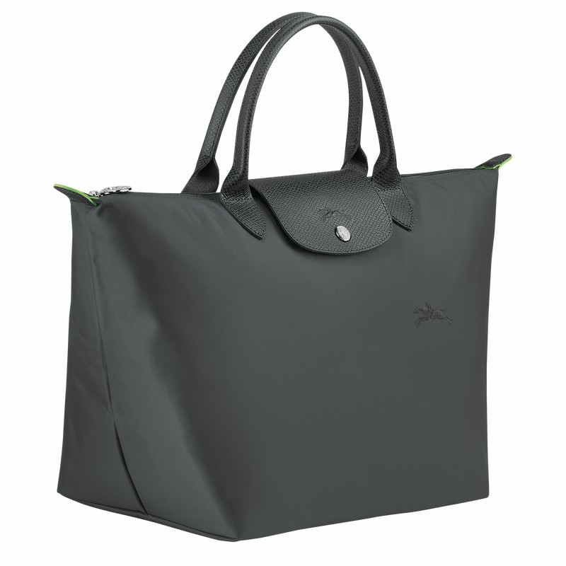 Longchamp Le Pliage Green M Håndtaske Dame Dyb Grå Danmark | L1623919P66