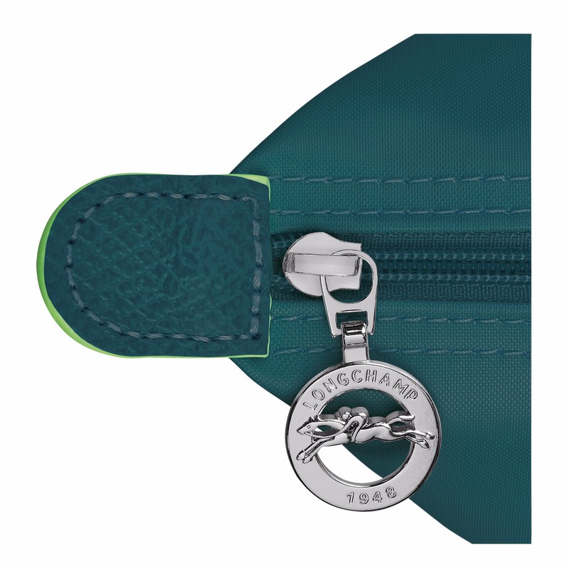 Longchamp Le Pliage Green M Muleposer Dame Påfugl Danmark | L2605919P89