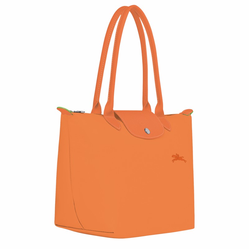 Longchamp Le Pliage Green M Muleposer Dame Orange Danmark | L2605919P54