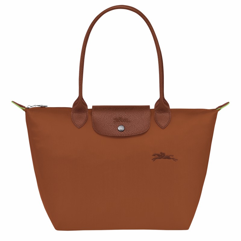 Longchamp Le Pliage Green M Muleposer Dame Brune Danmark | L2605919504