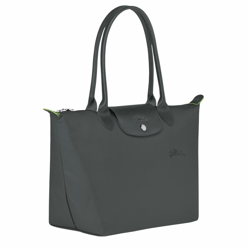 Longchamp Le Pliage Green M Muleposer Dame Dyb Grå Danmark | L2605919P66