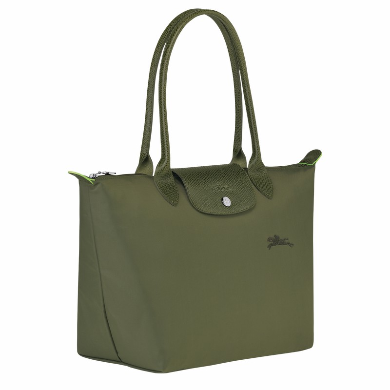 Longchamp Le Pliage Green M Muleposer Dame Grøn Danmark | L2605919479