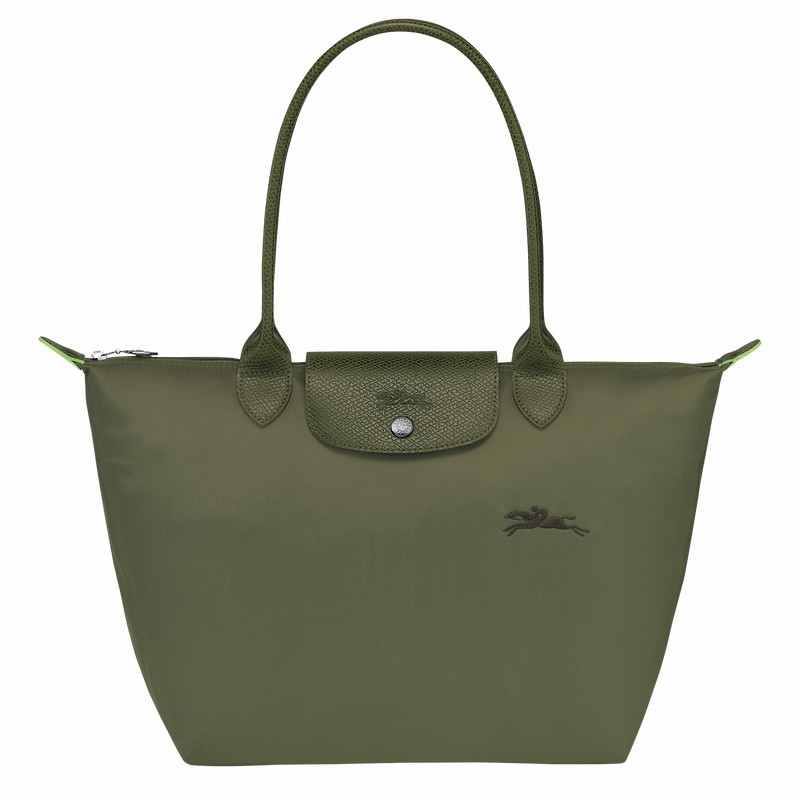 Longchamp Le Pliage Green M Muleposer Dame Grøn Danmark | L2605919479