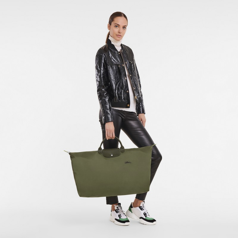 Longchamp Le Pliage Green M Rejsetasker Herre Grøn Danmark | L1625919479-