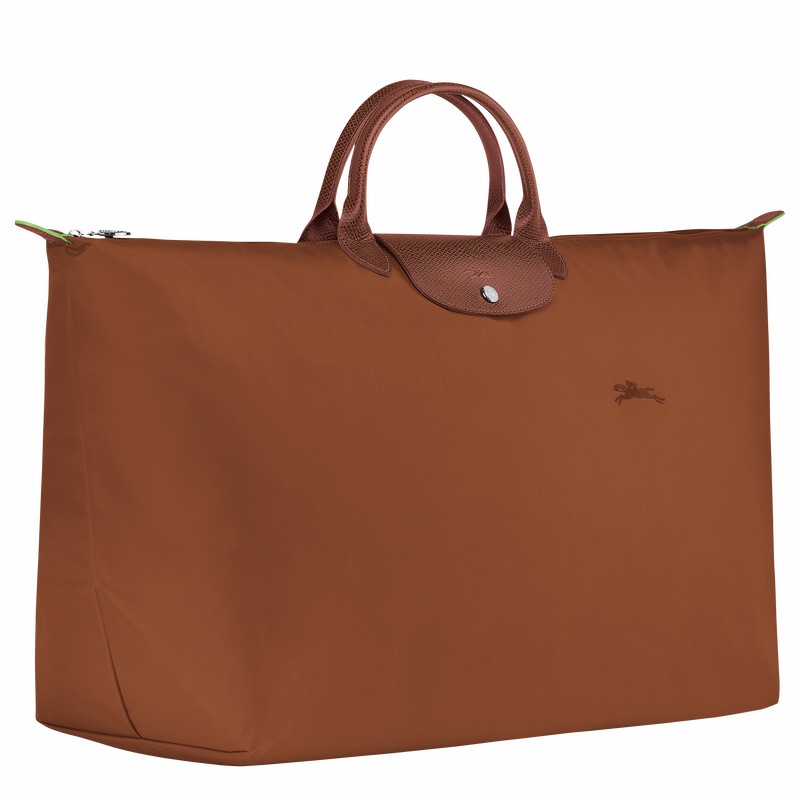 Longchamp Le Pliage Green M Rejsetasker Herre Brune Danmark | L1625919504-