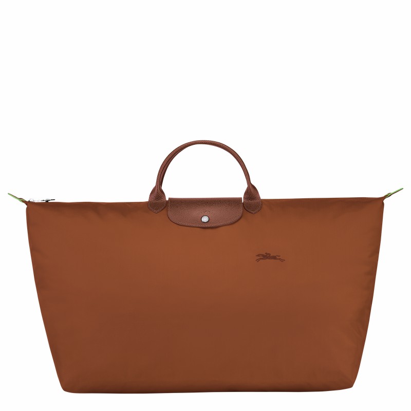 Longchamp Le Pliage Green M Rejsetasker Herre Brune Danmark | L1625919504-