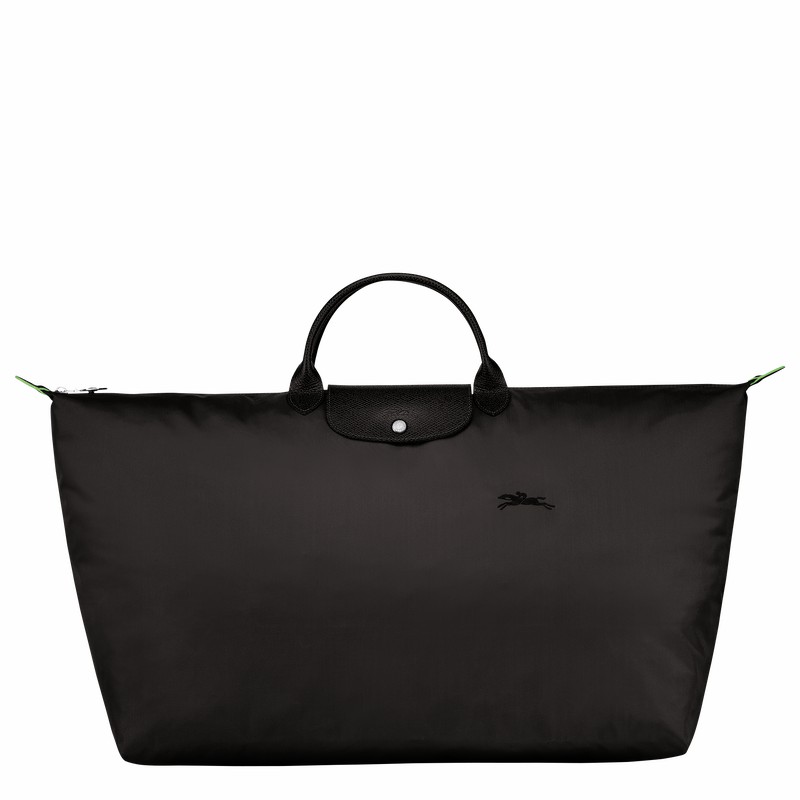 Longchamp Le Pliage Green M Rejsetasker Herre Sort Danmark | L1625919001-