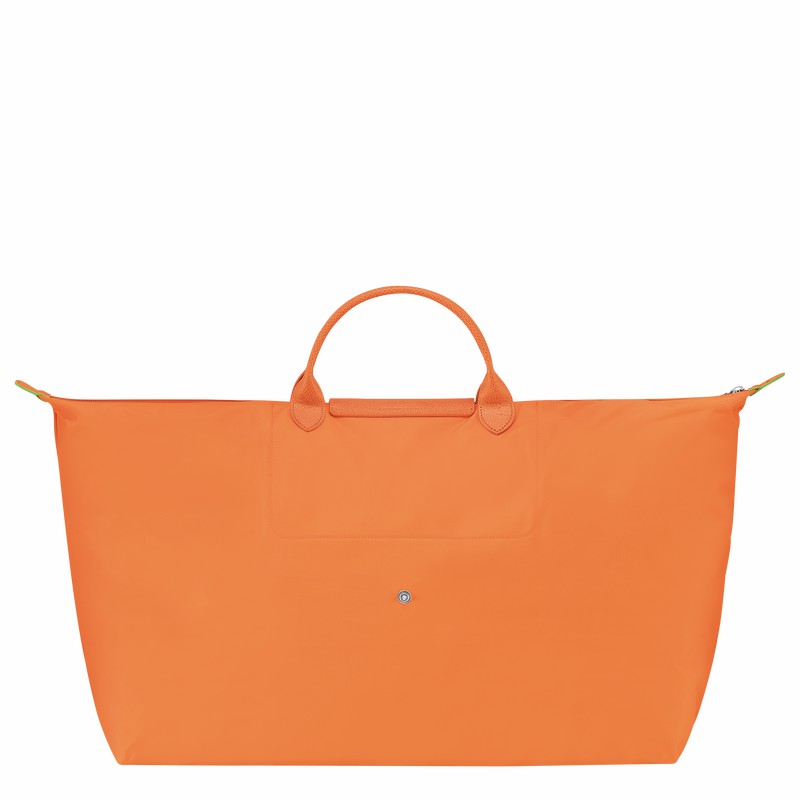 Longchamp Le Pliage Green M Rejsetasker Dame Orange Danmark | L1625919P54