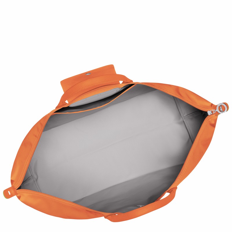 Longchamp Le Pliage Green M Rejsetasker Herre Orange Danmark | L1625919P54-