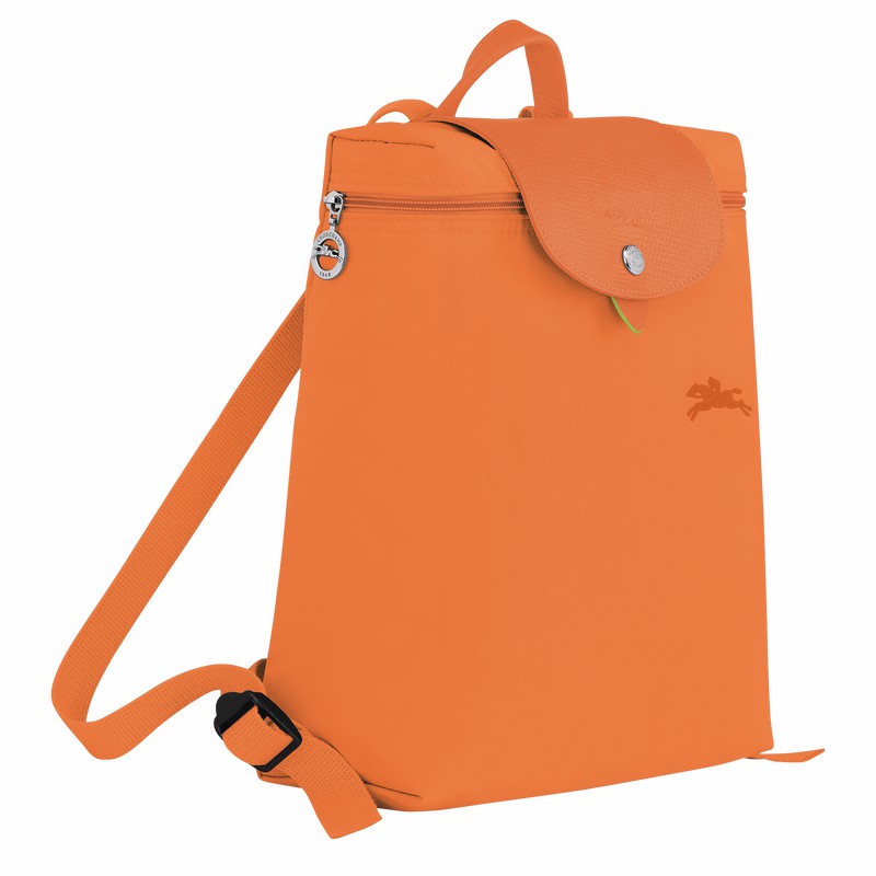 Longchamp Le Pliage Green M Rygsække Herre Orange Danmark | L1699919P54-