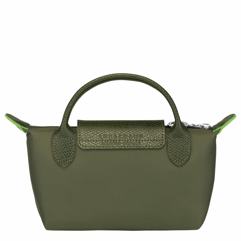 Longchamp Le Pliage Green Pouches Dame Grøn Danmark | 34175919479