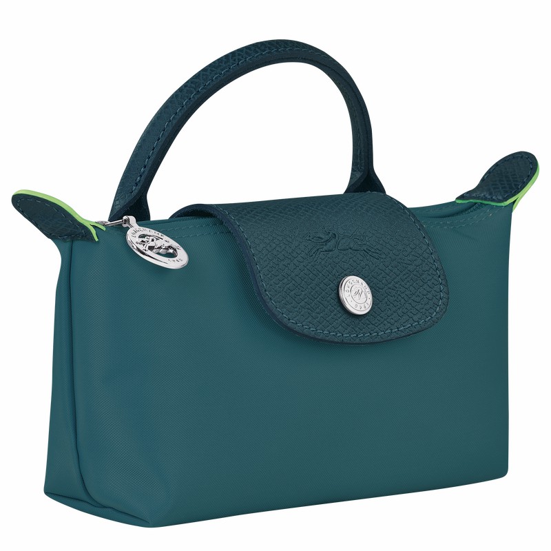 Longchamp Le Pliage Green Pouches Dame Påfugl Danmark | 34175919P89