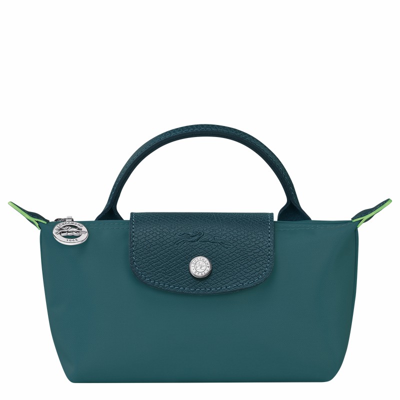 Longchamp Le Pliage Green Pouches Dame Påfugl Danmark | 34175919P89