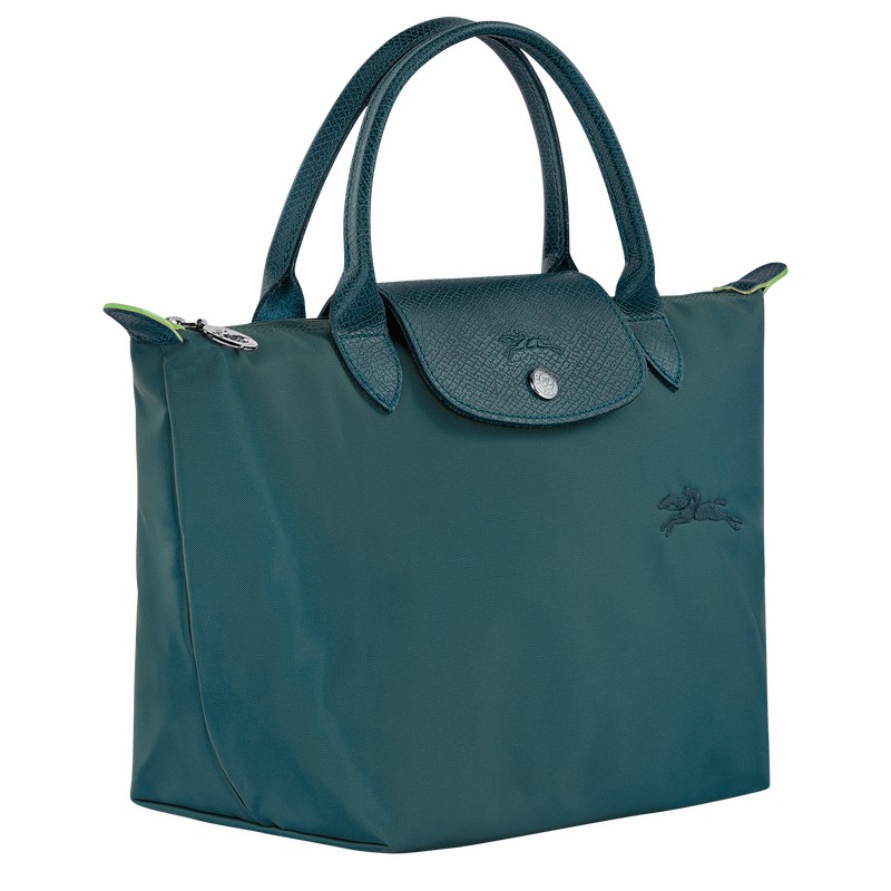 Longchamp Le Pliage Green S Håndtaske Dame Påfugl Danmark | L1621919P89