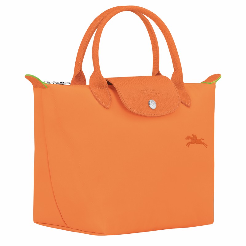 Longchamp Le Pliage Green S Håndtaske Dame Orange Danmark | L1621919P54