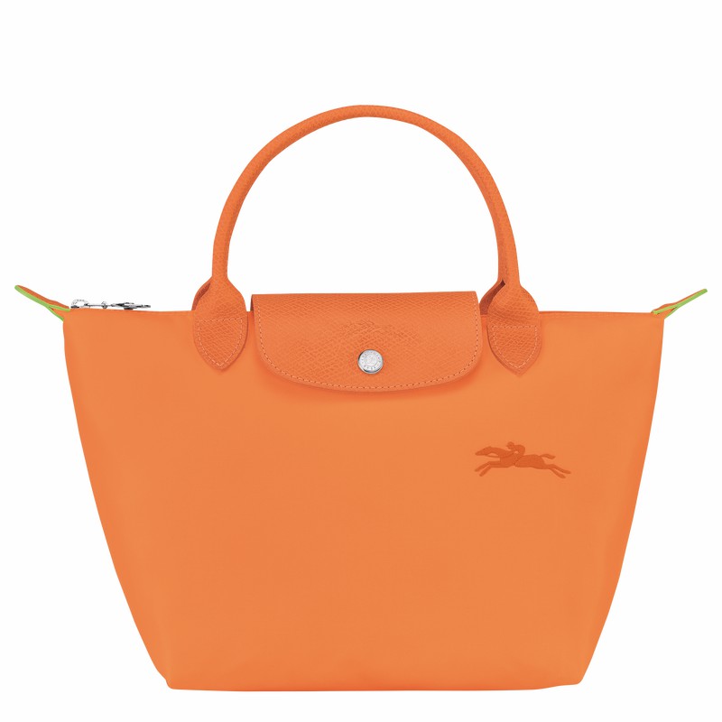 Longchamp Le Pliage Green S Håndtaske Dame Orange Danmark | L1621919P54