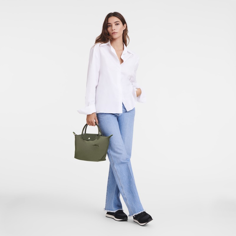 Longchamp Le Pliage Green S Håndtaske Dame Grøn Danmark | L1621919479