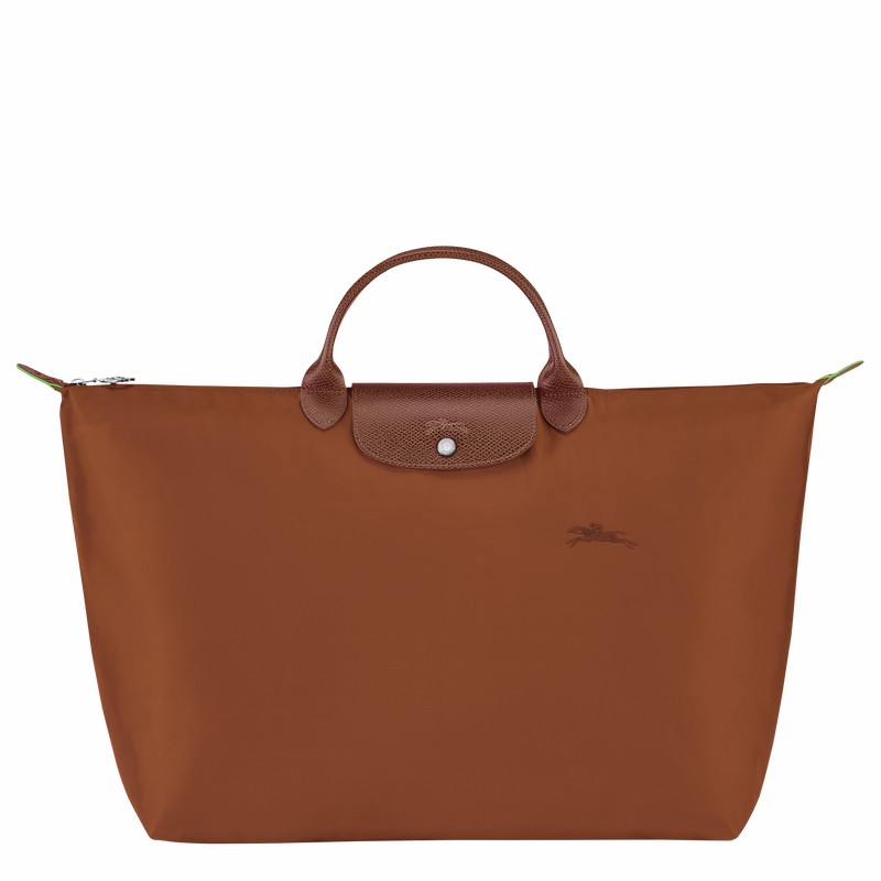 Longchamp Le Pliage Green S Rejsetasker Herre Brune Danmark | L1624919504-