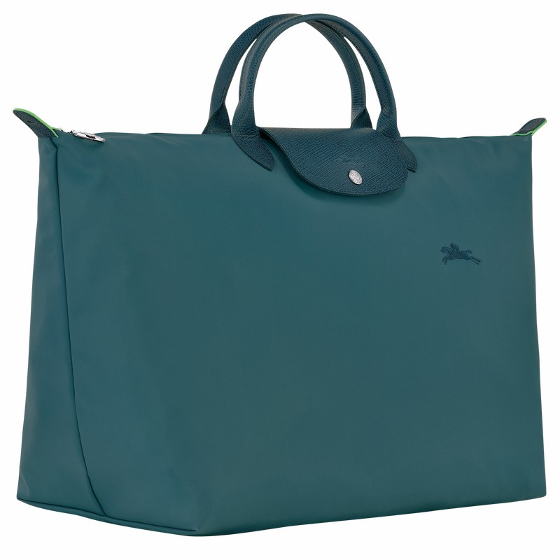 Longchamp Le Pliage Green S Rejsetasker Herre Påfugl Danmark | L1624919P89-