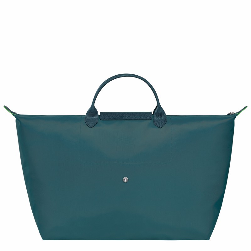 Longchamp Le Pliage Green S Rejsetasker Herre Påfugl Danmark | L1624919P89-