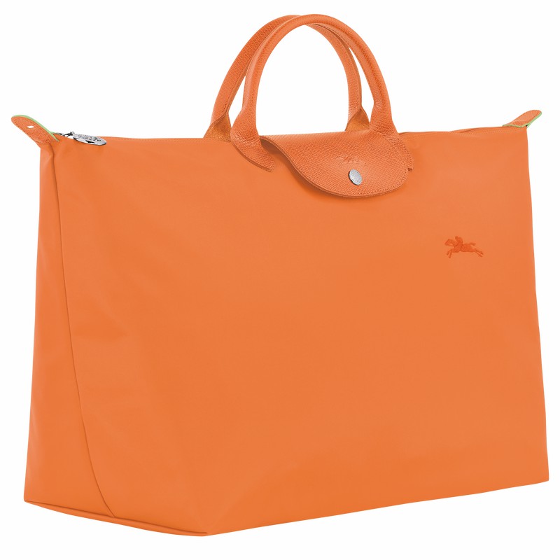 Longchamp Le Pliage Green S Rejsetasker Herre Orange Danmark | L1624919P54-