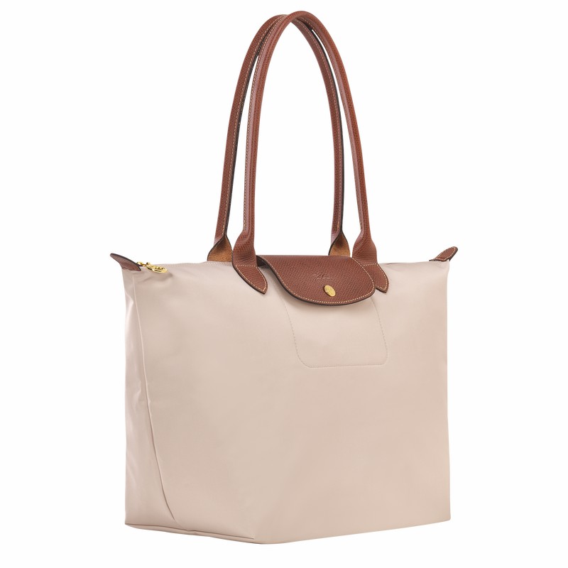 Longchamp Le Pliage Original L Muleposer Dame Hvide Danmark | L1899089P71