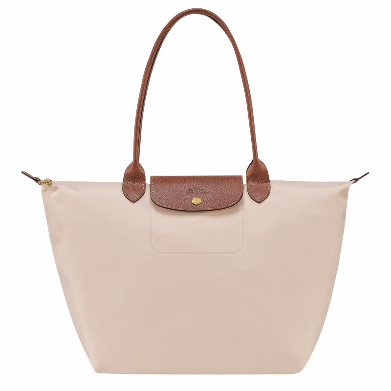 Longchamp Le Pliage Original L Muleposer Dame Hvide Danmark | L1899089P71