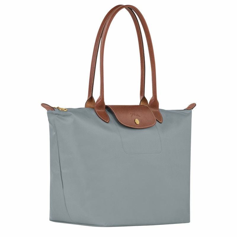 Longchamp Le Pliage Original L Muleposer Dame Grå Danmark | L1899089P80