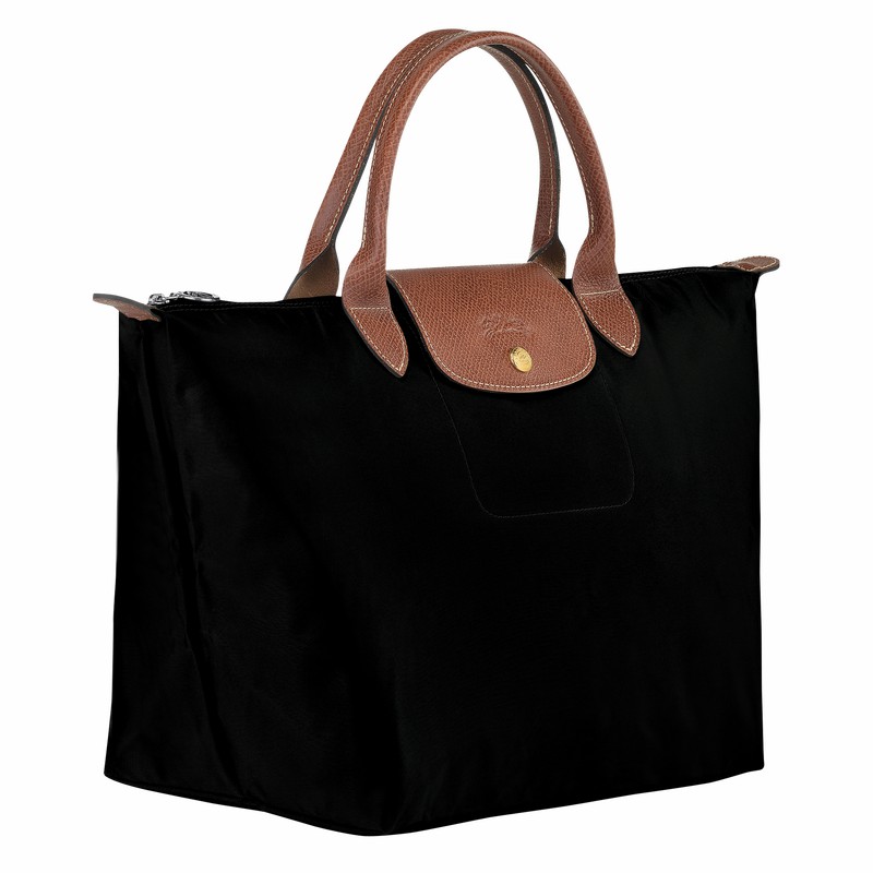 Longchamp Le Pliage Original M Håndtaske Dame Sort Danmark | L1623089001