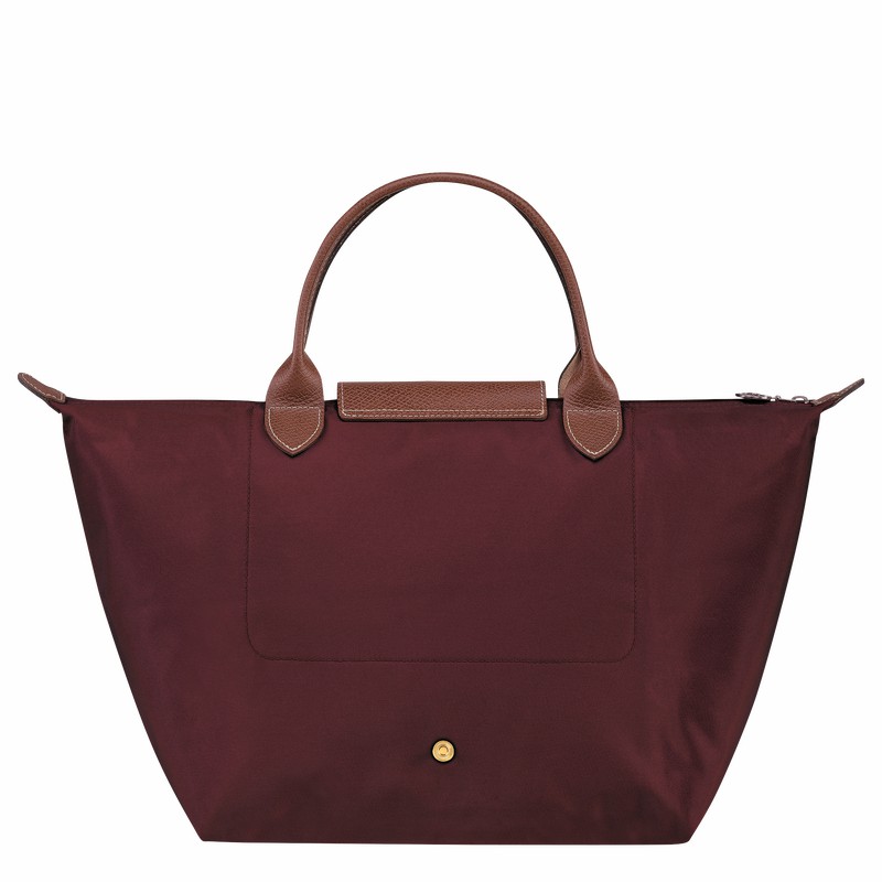 Longchamp Le Pliage Original M Håndtaske Dame Bordeaux Danmark | L1623089P87