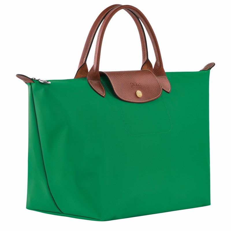 Longchamp Le Pliage Original M Håndtaske Dame Grøn Danmark | L1623089P88