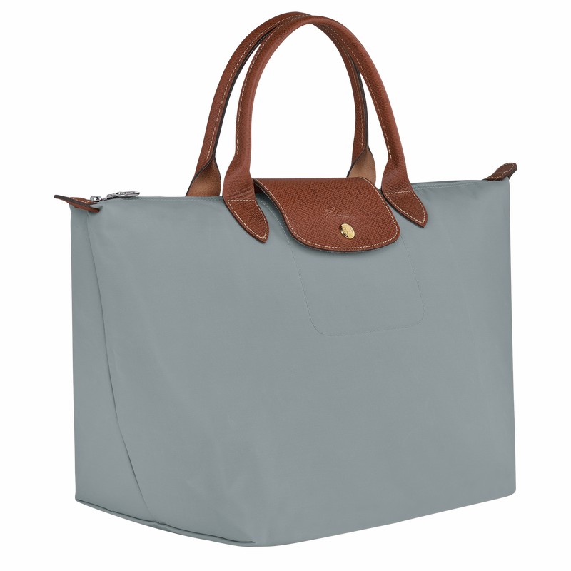 Longchamp Le Pliage Original M Håndtaske Dame Grå Danmark | L1623089P80