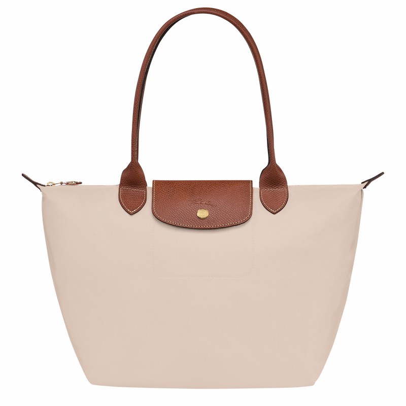 Longchamp Le Pliage Original M Muleposer Dame Hvide Danmark | L2605089P71