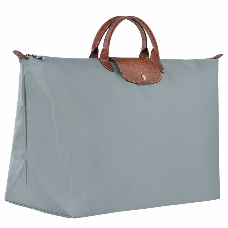 Longchamp Le Pliage Original M Rejsetasker Herre Grå Danmark | L1625089P80-